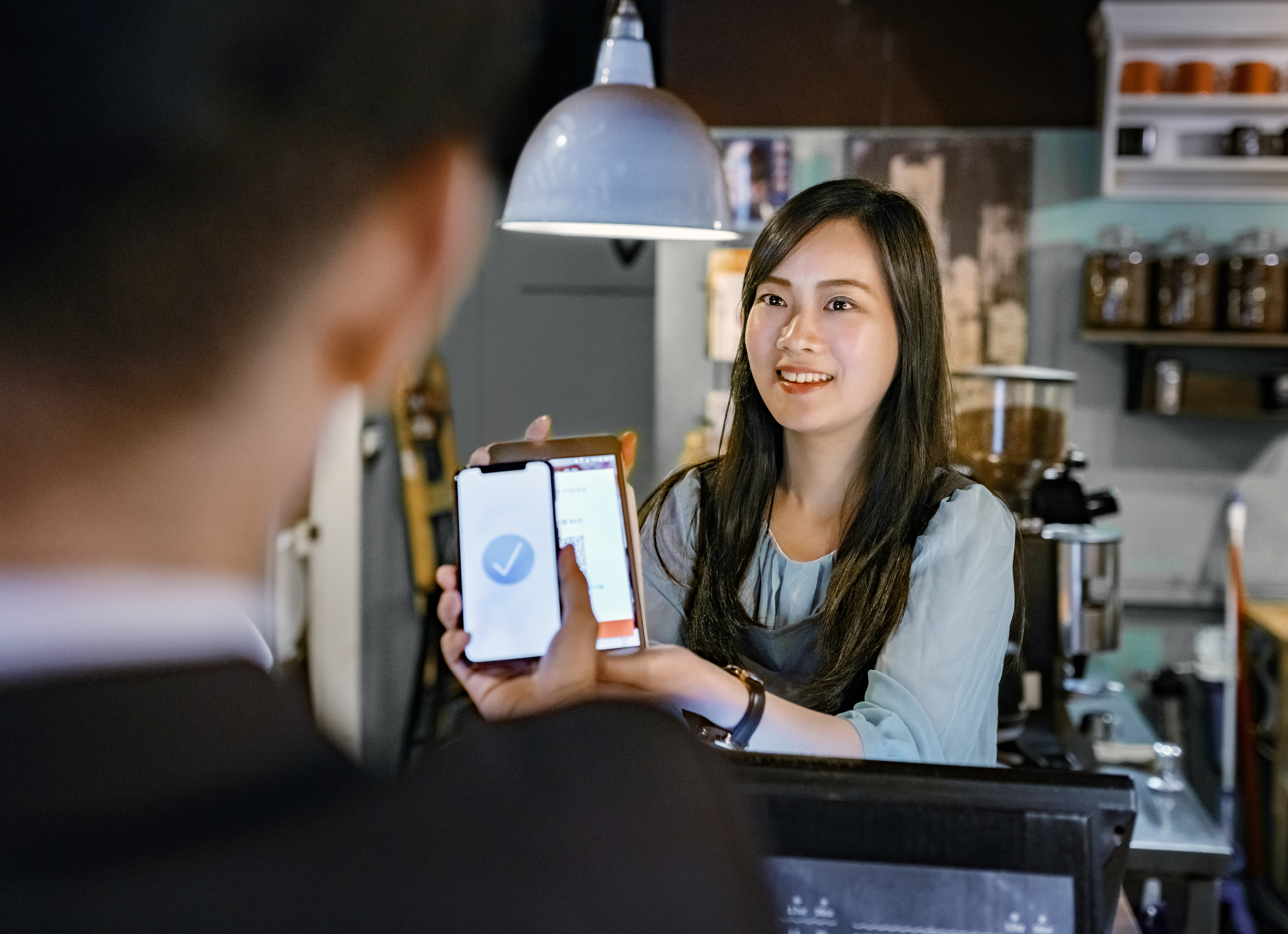 Crypto Point of Sale At A Cafe